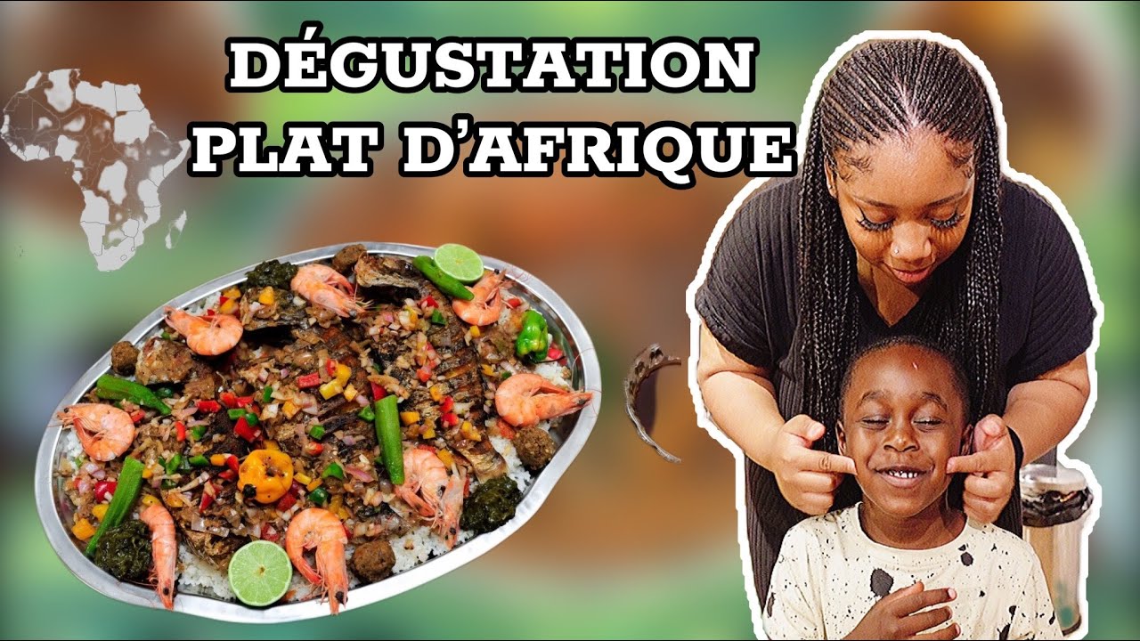 JE FAIS UNE DEGUSTATION PLATS D'AFRIQUE avec Mael & Thegrims TV
