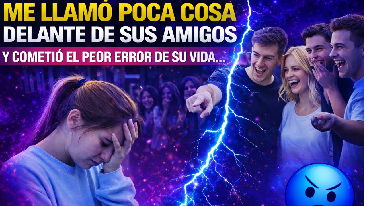 ME LLAMO POCA COSA DELANTE DE SUS AMIGOS Y COMETIO EL PEOR ERROR DE SU VIDA...