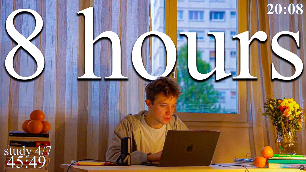 LIVE | 8-HOUR study with me 📚⛈️ rain sounds & pomodoro timer 60 & 10
