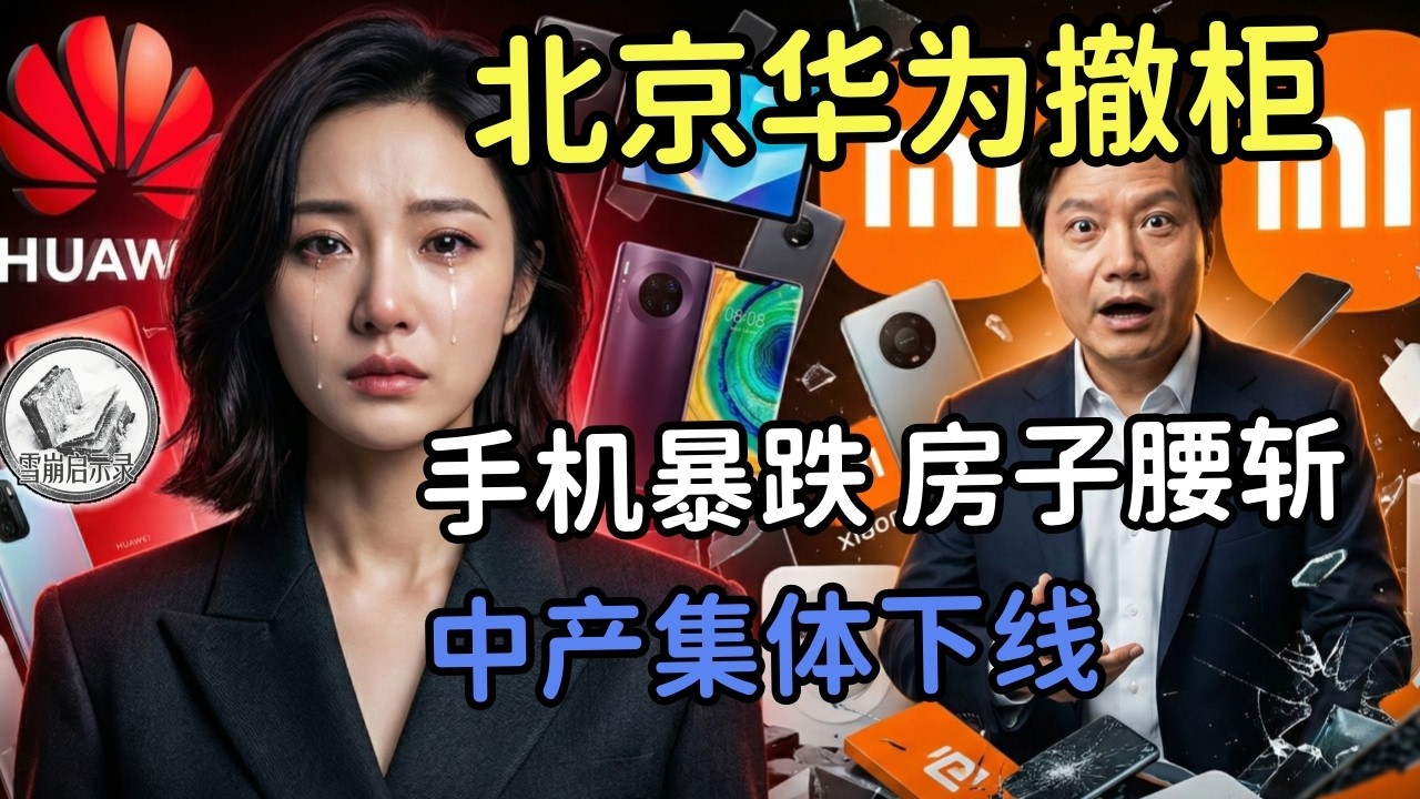 华为旗舰店撤场，华为旗舰暴跌破发！中产阶级钱包已经空了？揭秘经济寒冬真相，