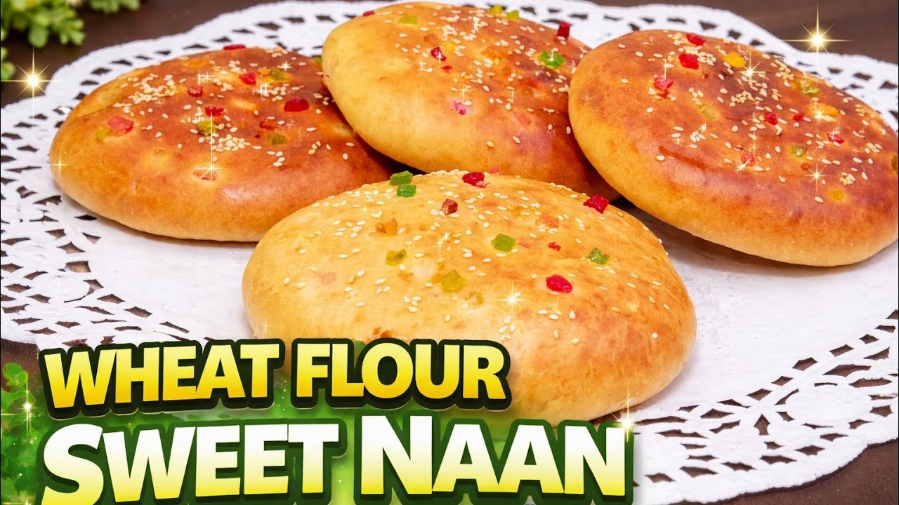 Sweet Naan Recipe | Meethi Naan | Meethi Sheermal Roti | Homemade Sweet Naan 