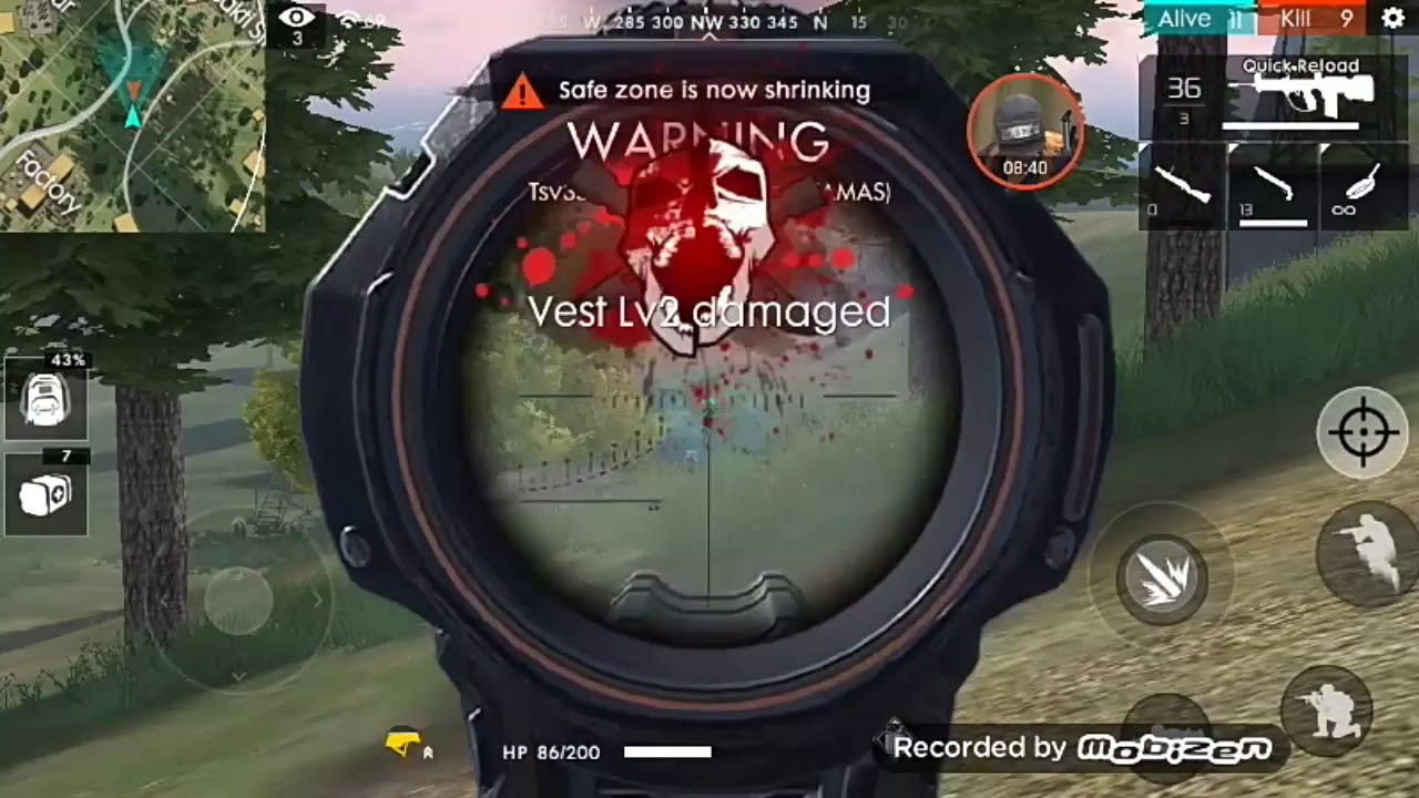 Garena Free Fire 16 kill game