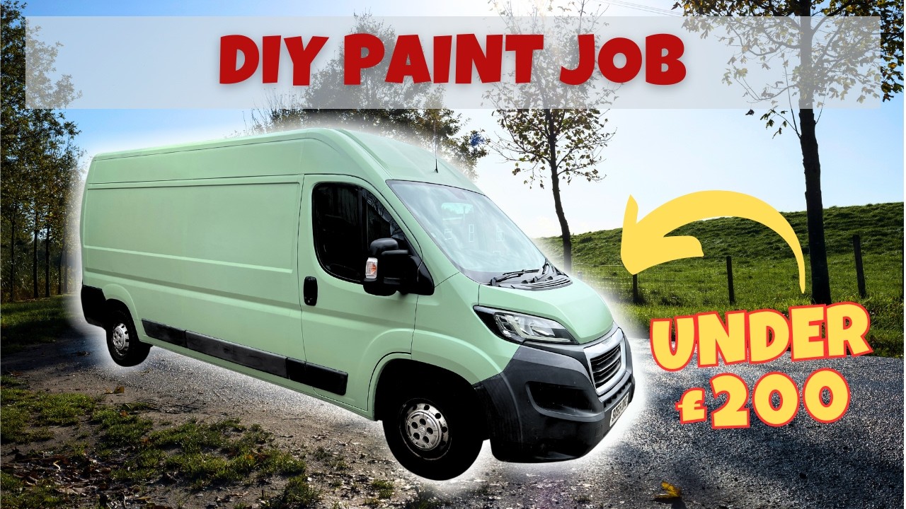 Painting Our Van On A BUDGET! DIY Paint Job for Boxer Campervan Conversion