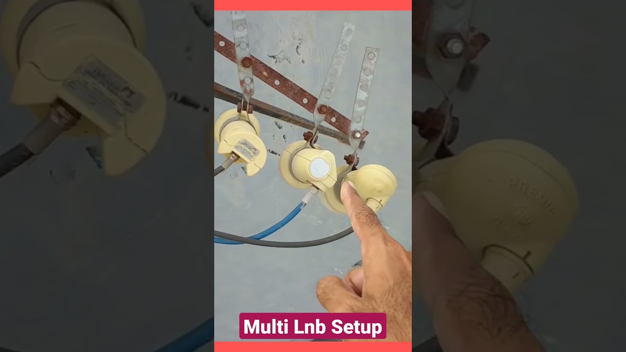 Multi Lnb Satellite Setup #shorts #youtubeshorts