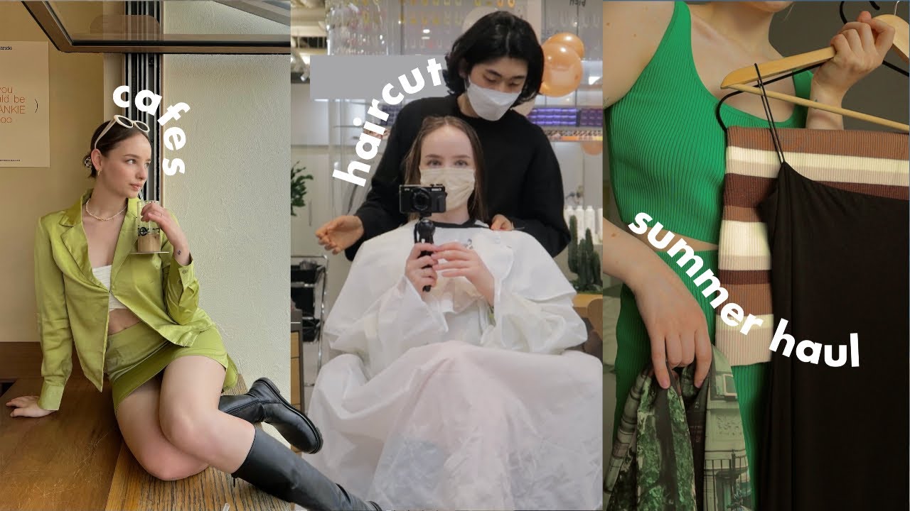 Seoul Spring Vlog ☀️ getting a haircut, huge summer clothing haul & endless cafes | Sissel
