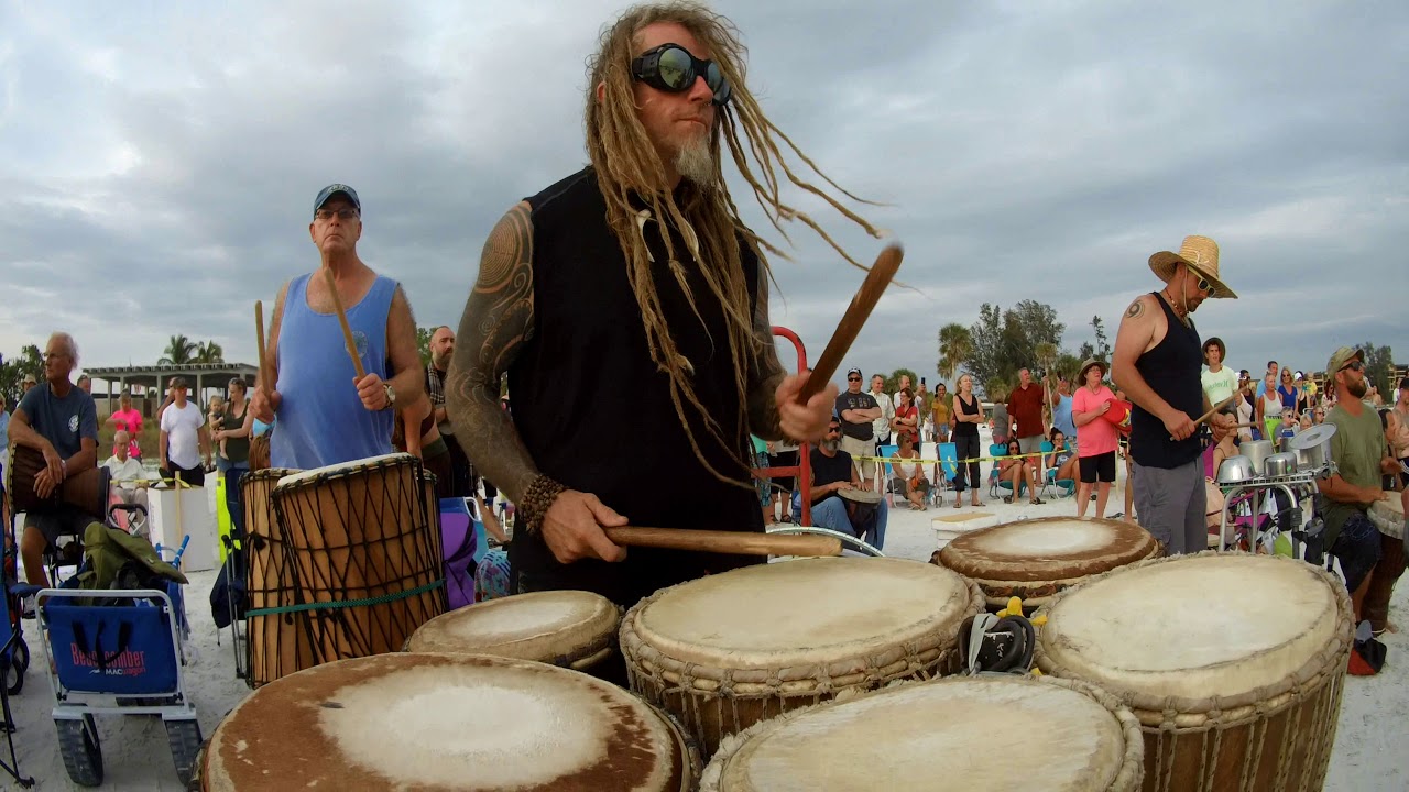 Drum Circle at Siesta Key Beach - 5/6/18
