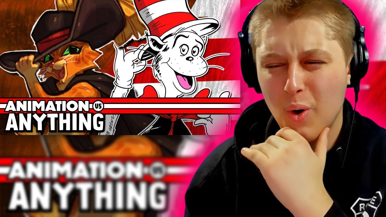 Puss in Boots vs The Cat in the Hat - Rap Battle! ANIMATION VS ANYTHING (REACTION)