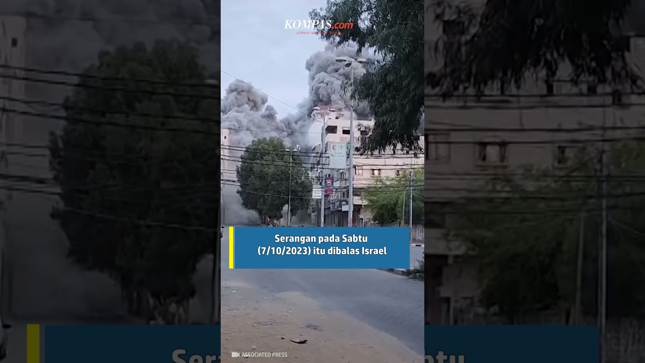 Detik-detik Israel Balas Serangan Hamas di Jalur Gaza