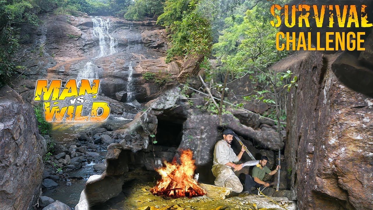 Surviving 24 Hours in Dense Forest with @tripsense  | No Food No Water Challenge