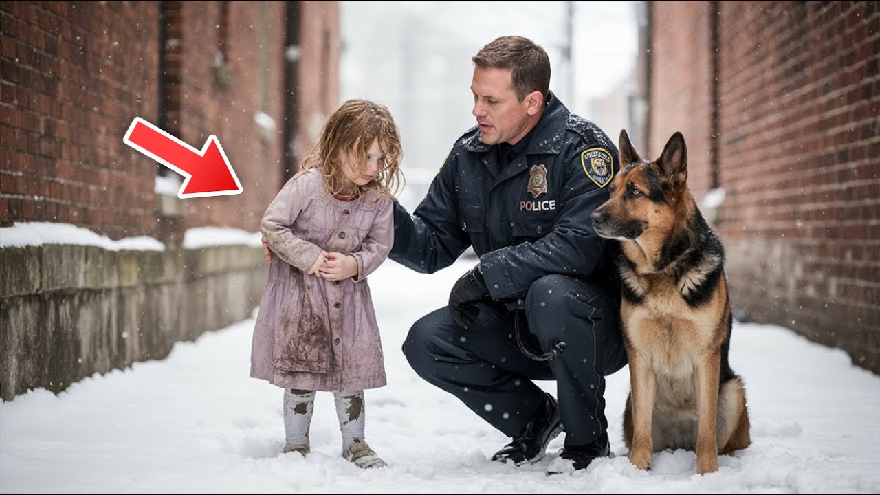 Ihr Stiefvater schlug sie, die Mutter lächelte – bis Schäferhund und Polizist ihr Weinen hörten