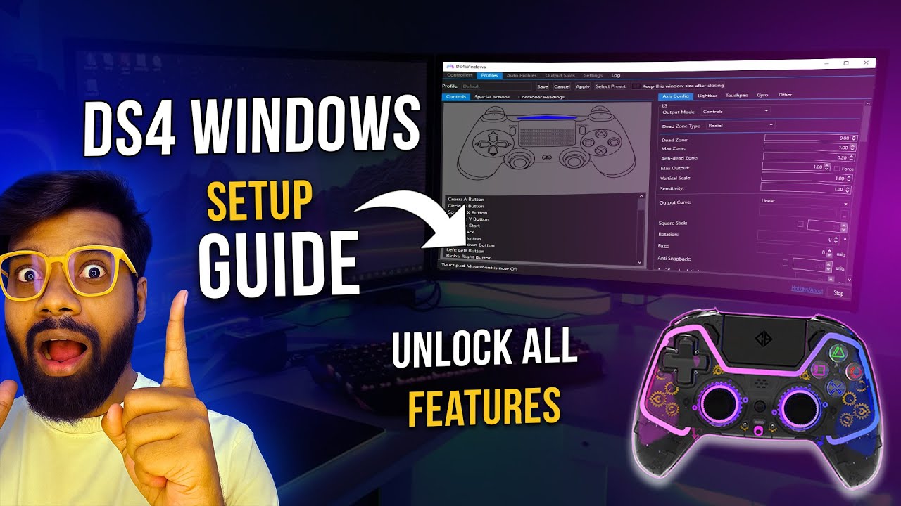 How to Use DS4Windows to Unlock All Controller Features on PC | Unlock Touchpad, Gyro, Vibration.