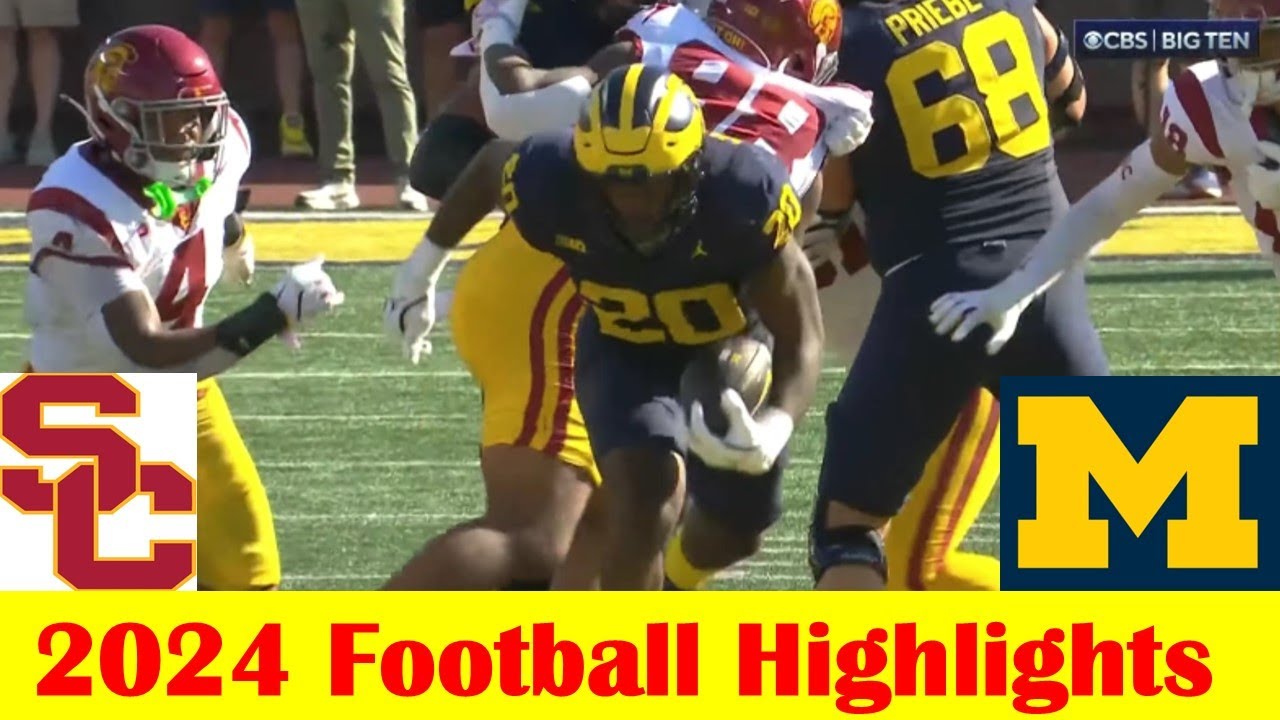 #11 USC vs #18 Michigan Football Game Highlights 9 21 2024