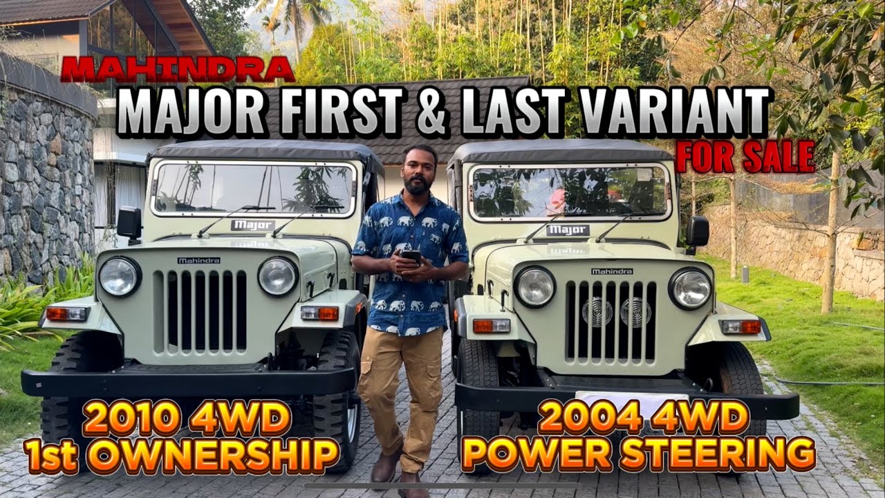 Mahindra Major 2010 & 2004 company 4WD jeeps/SOLD✅.2004 Power steering,2010 1st ownership