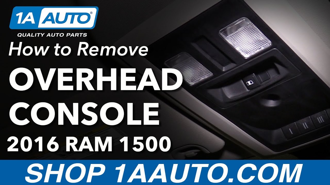 How to Remove Overhead Console 09-18 Ram 1500