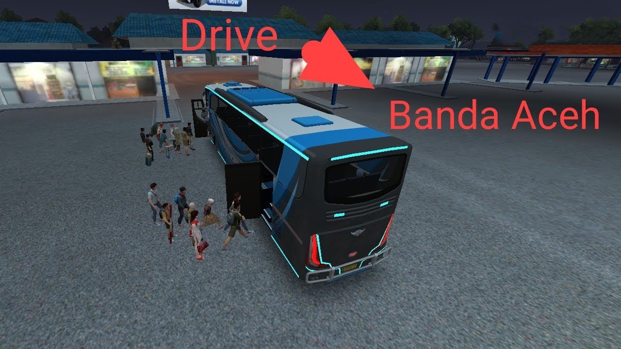 Drive to Banda Aceh& bus simulative Indonesia#gaming #like #comments #share #subscribe 