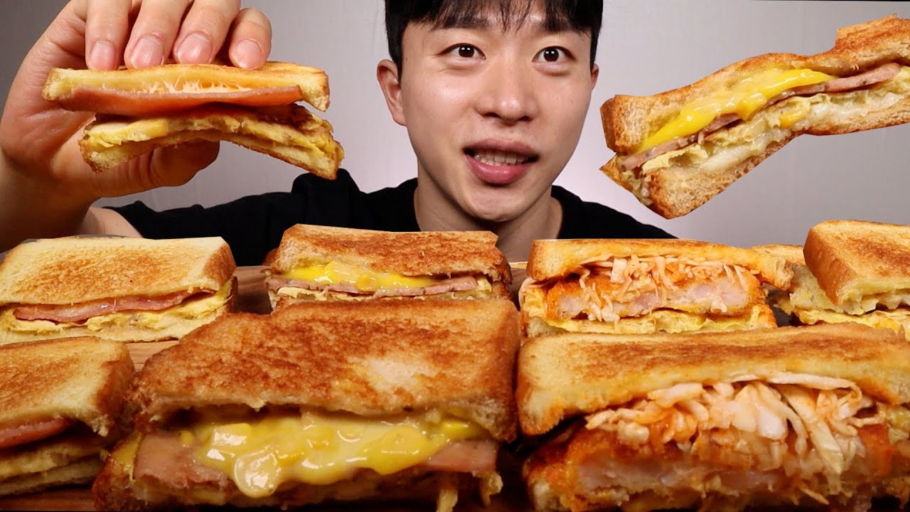 조금 못 맥혀도 괜찮아.. 이삭은 맛있으니까^-^ ASMR MUKBANG ISAAC TOAST EATING SHOW