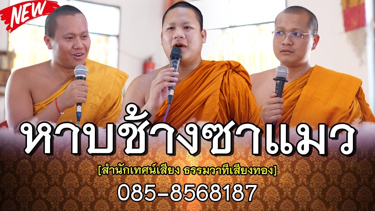 หาบช้างซาแมว  ม่วนๆโดย  สำนักเทศน์เสียง ธรรมวาทีเสียงทอง   085-8568187