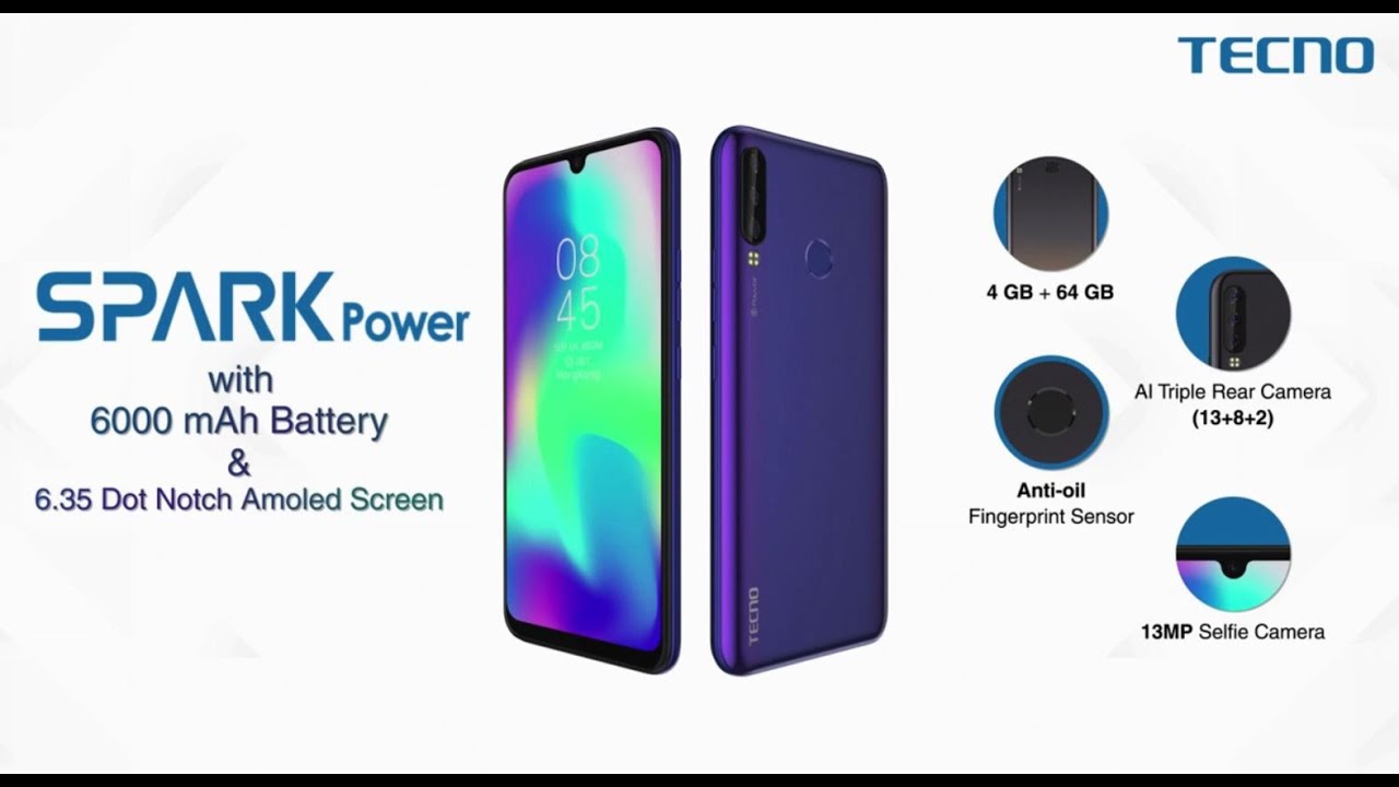 Tecno Spark Power (4GB RAM + 64GB Storage), Buy from Flipkart