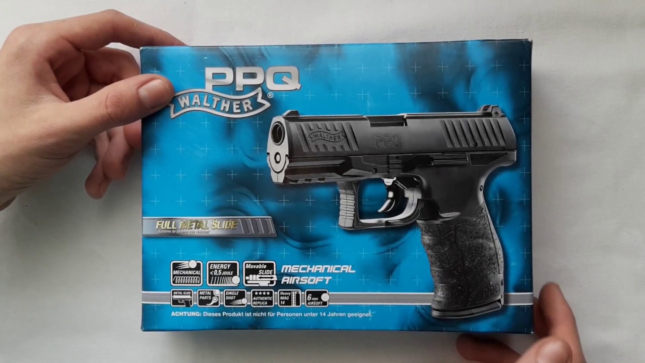 Walther PPQ Federdruck Airsoft/Full Metal Slide (Review+Schusstest) (1080p HD)