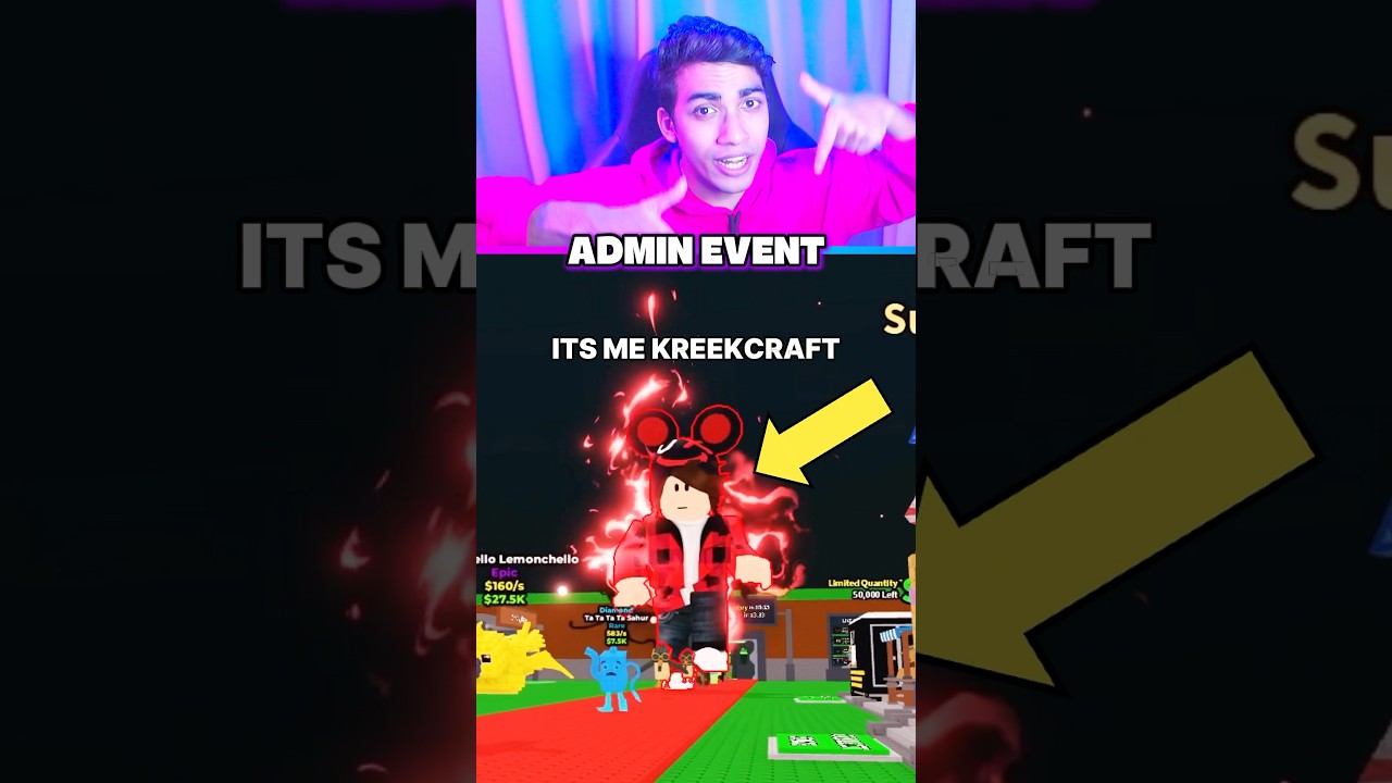 Ведущий мероприятия Next Admin на Steal a Brainrot 😱