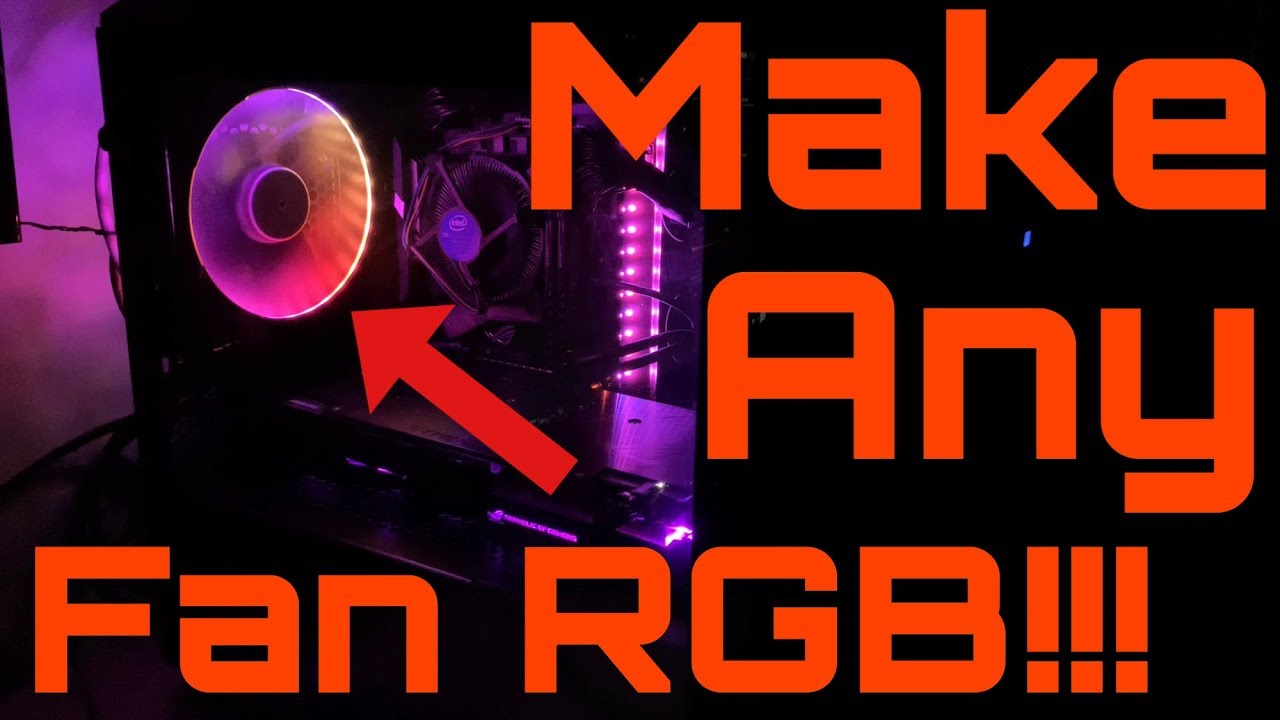 RGB Lighting On ANY PC Fan 2019 -  Phanteks Halos Lux Digital LED 140mm Fan Frame Aluminum 120mm