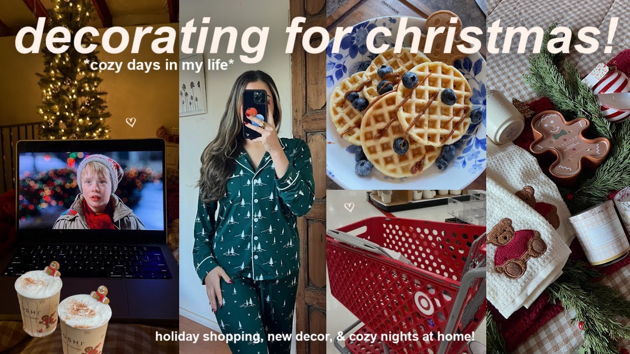 VLOG!🎄Уютные зимние дни, украшение дома к Рождеству, поход по магазинам и неторопливое утро!