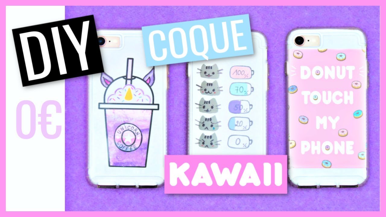 DIY Coque de Téléphone Facile 0€ : KAWAII (français)