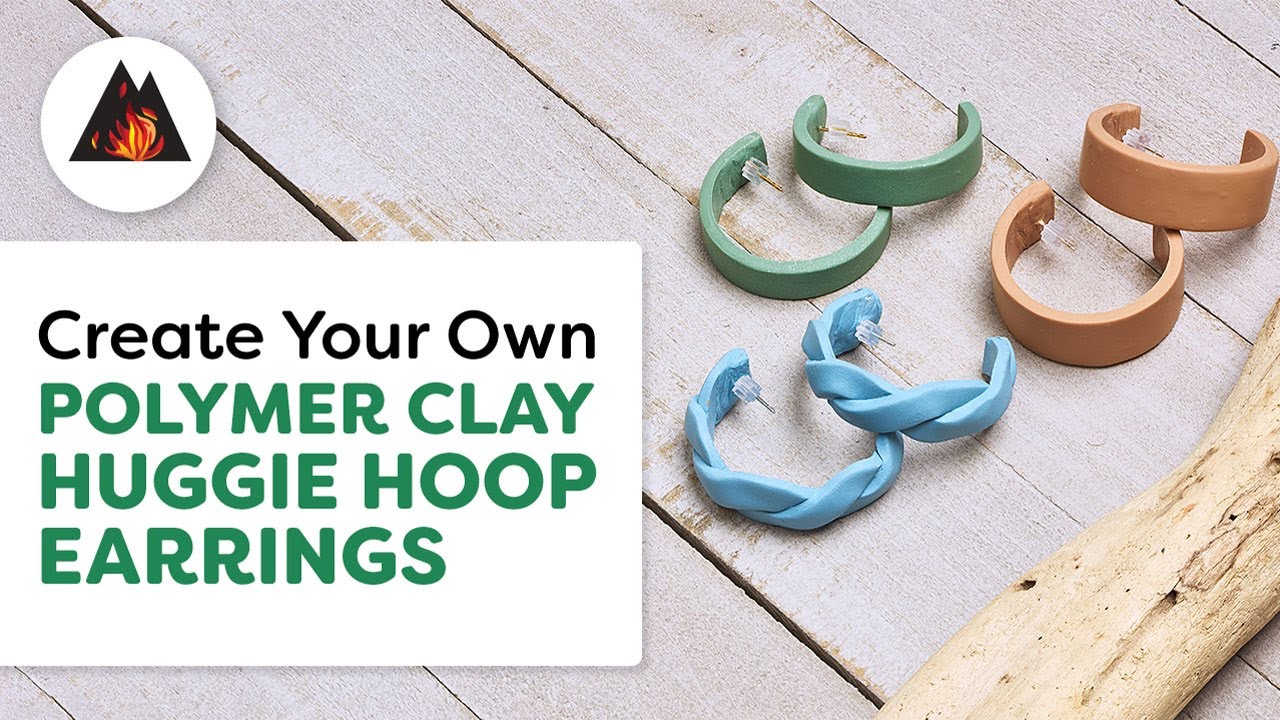 Create Your Own Polymer Clay Huggie Hoop Earrings