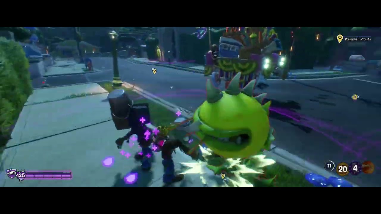 PVZ Battle for Neighborville: town center (night 2)