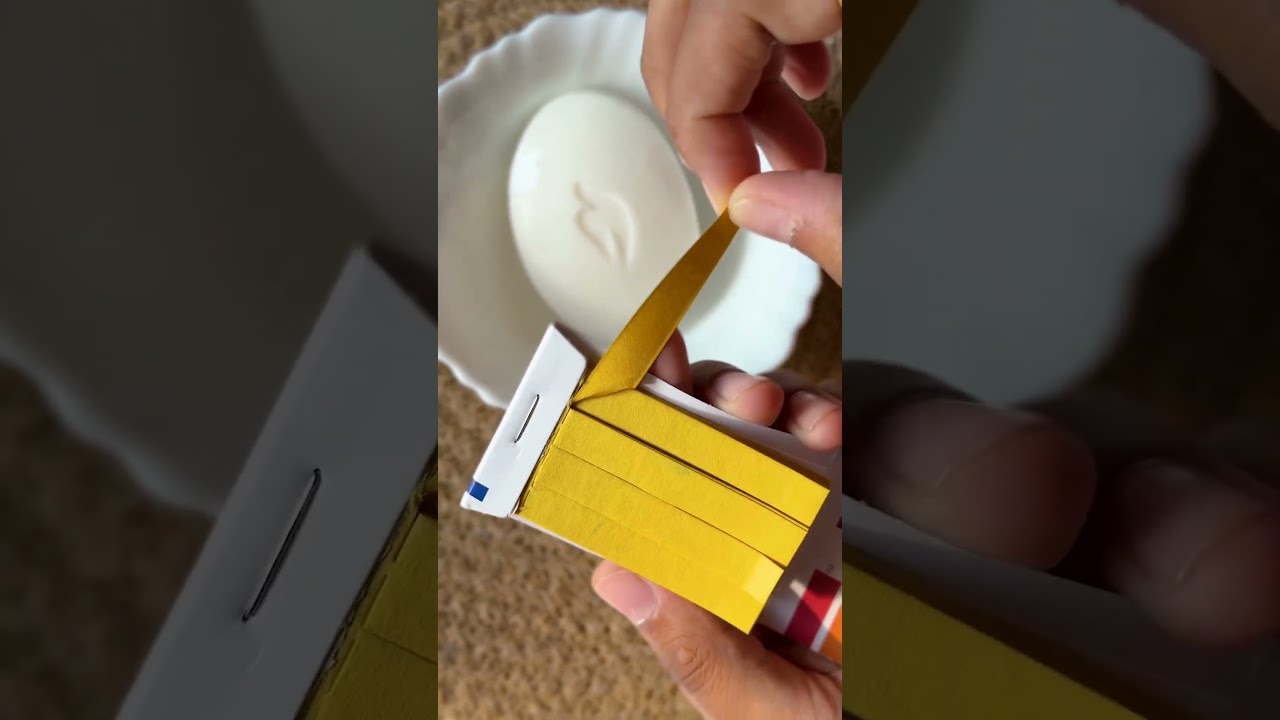 Testing ph level of  dove soap 