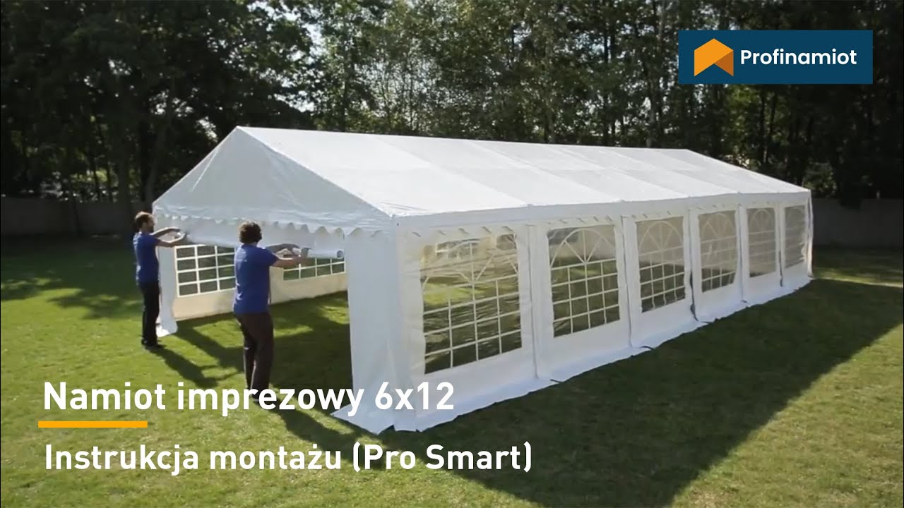 Namiot Imprezowy (PVC) – Montaż 6x12m PROFILine Economy