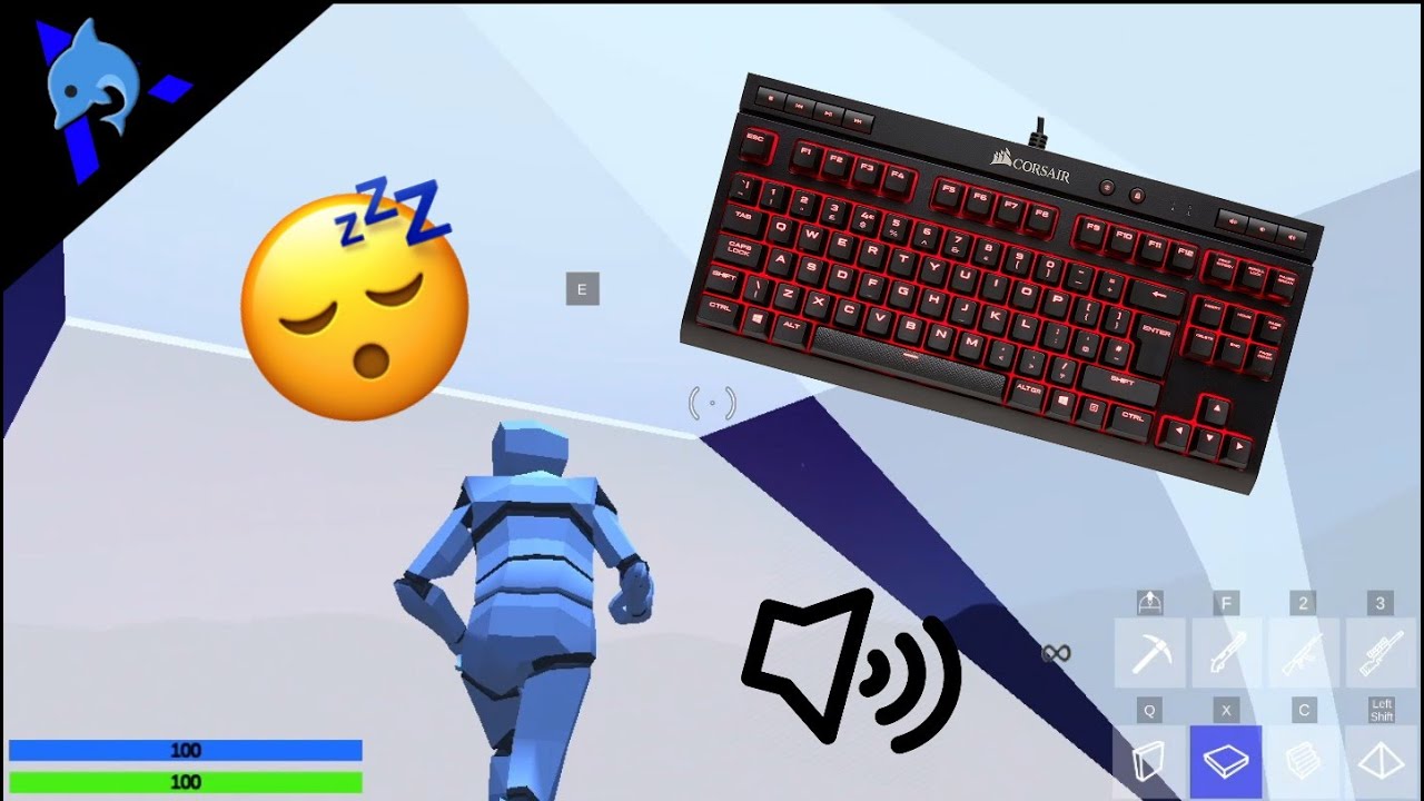 Corsair K63 ASMR Chill 😴 1v1.lol Gameplay Keyboard Sounds | Effortless Video