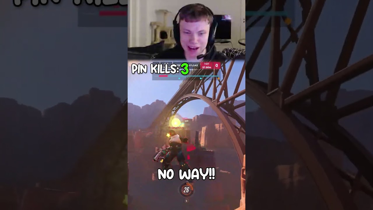Most charge kills in 4 minutes unbeatable WORLD RECORD  #lhcloudy #reinhardt #overwatch2 #twitch