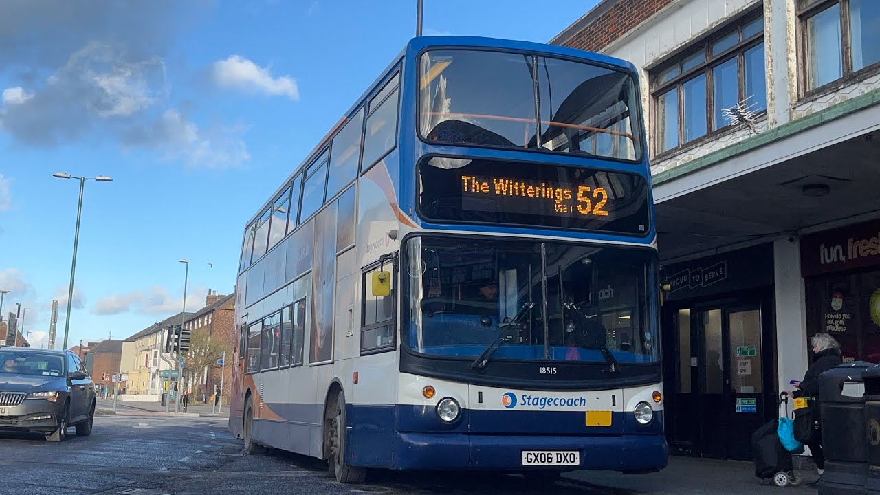 Plowing through The Witterings | Stagecoach South | GX06 DXO 18515 | 52 to The Witterings