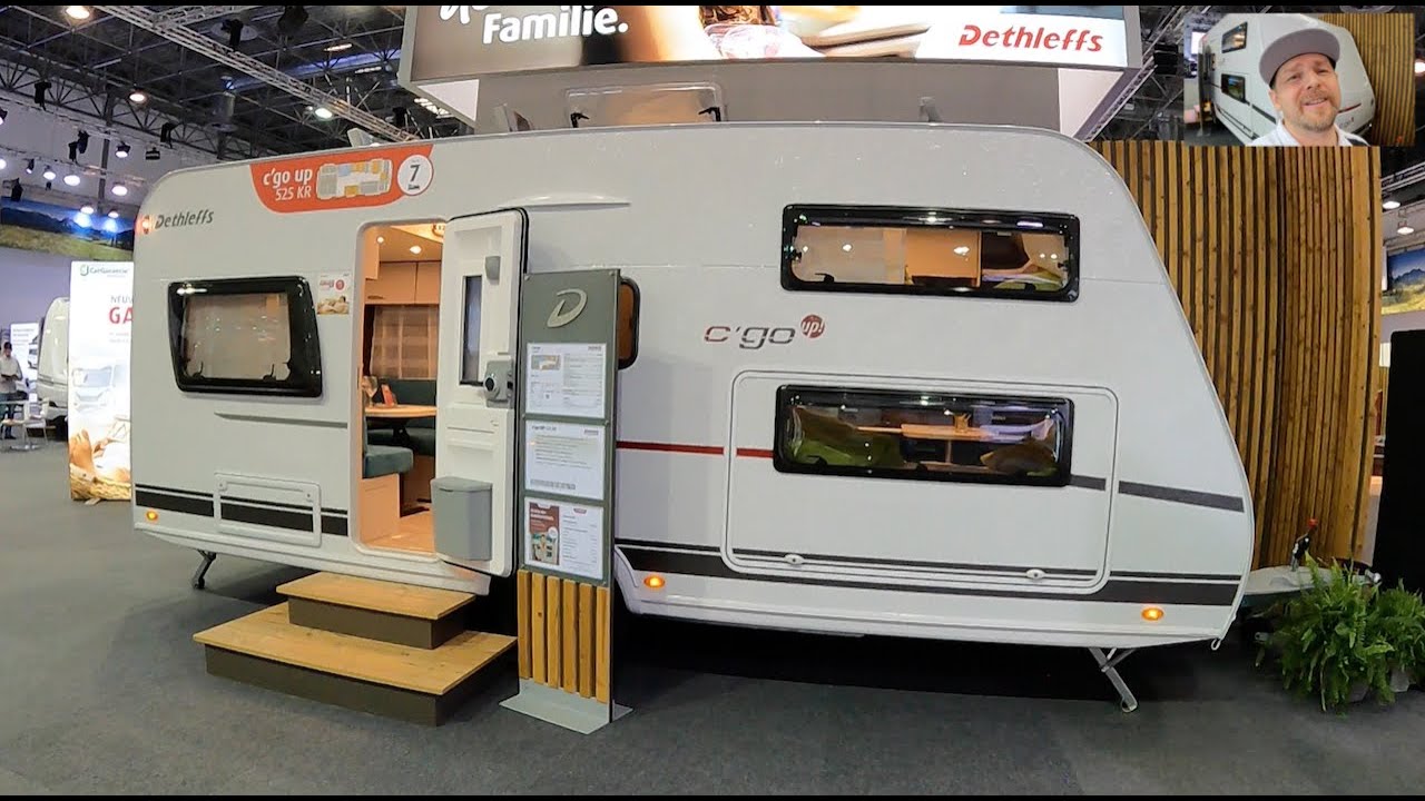 Dethleffs c´go up 525 KR Camper Camping Caravan travel trailer new cgo walkaround and interior K0611
