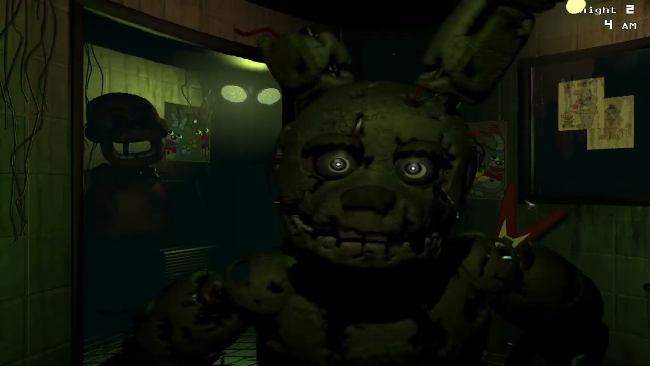 FNAF 3 бонни не дал с вертухи( (2 ночь)