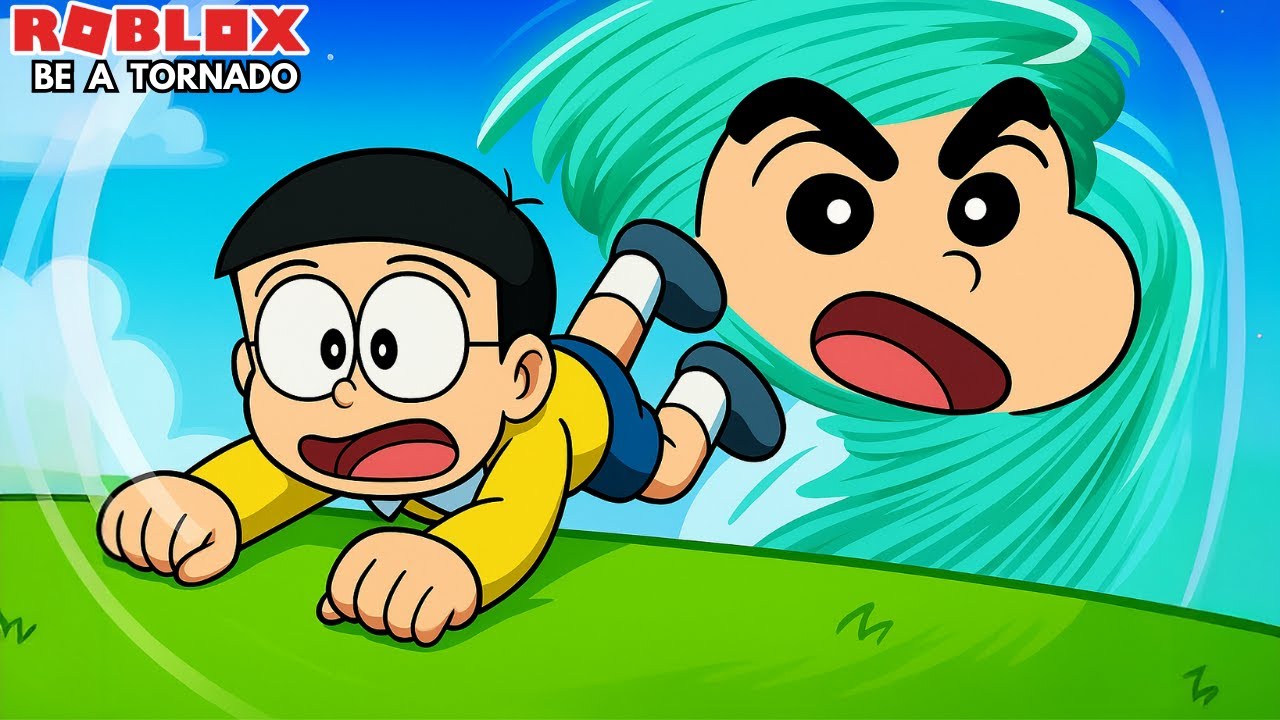 chan Become Tornado Try To  Nobita Roblox Gameplay in Tamil | Gaming with Nobita