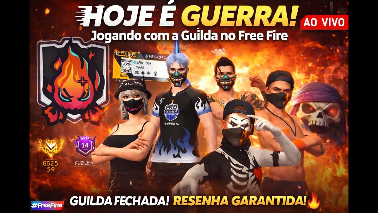 👊 Guilda Fechada, Resenha Garantida! Free Fire 