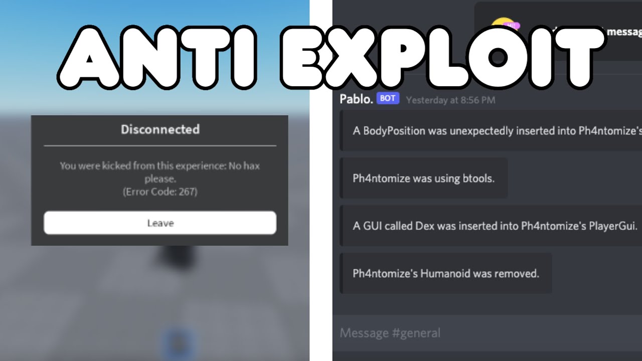 How To Make An Advanced Anti Exploit On Roblox