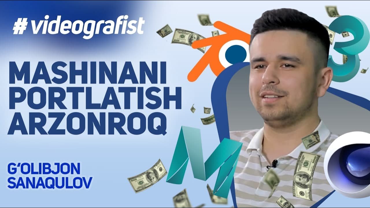 Diplomsiz oyiga 5000$: videomontajdan 3D animatsiyagacha | 
