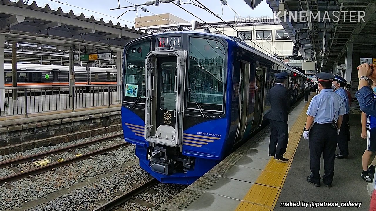 【しなの鉄道】㊗️🎉デビュー！ SR1系S103+S101編成 特別快速軽井沢リゾート1号妙高高原行き 長野駅発着シーン