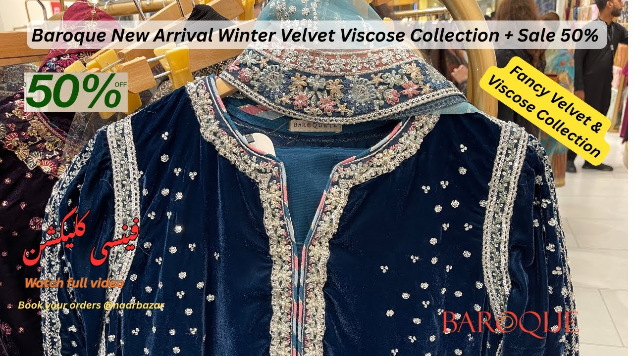 Baroque New Arrival Winter Velvet Viscose Collection + Sale 50% | Baroque Luxury New Arrival 2025