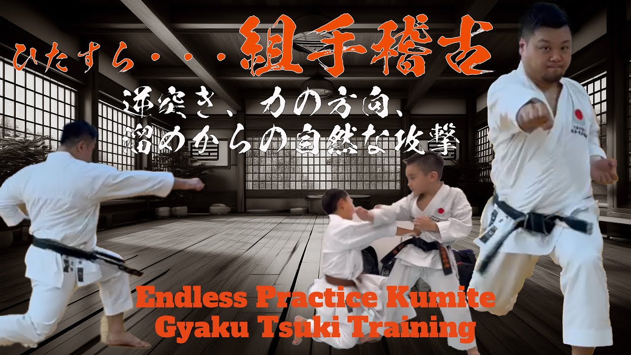 ひたすら...組手溜めから攻撃トレーニング JKA Non-Stop Kumite Training UedaDojo-Training