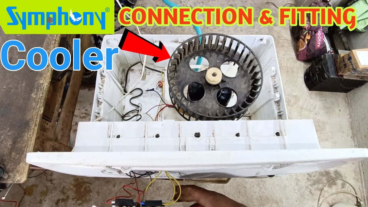 ▶️ Symphony cooler repair || air cooler wiring connection//symphony air cooler fitting