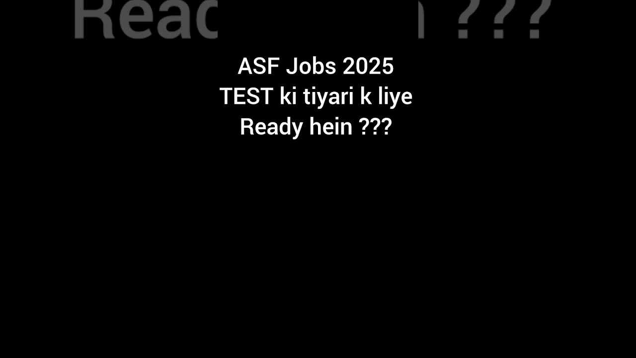Airport Security Force Jobs 2025 Written Test Preparation for the Post of Corporal and ASI