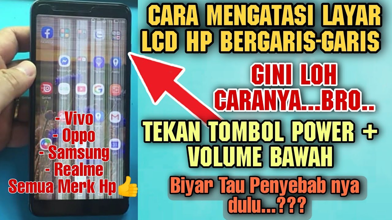 Mengatasi Lcd Layar hp bergaris || Begini Loh Caranya
