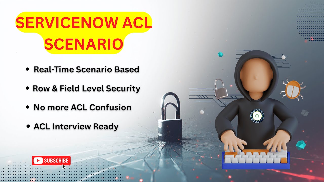 ServiceNow ACL Explained | Real-Time Scenario Based ACL | Row & Field Level Security