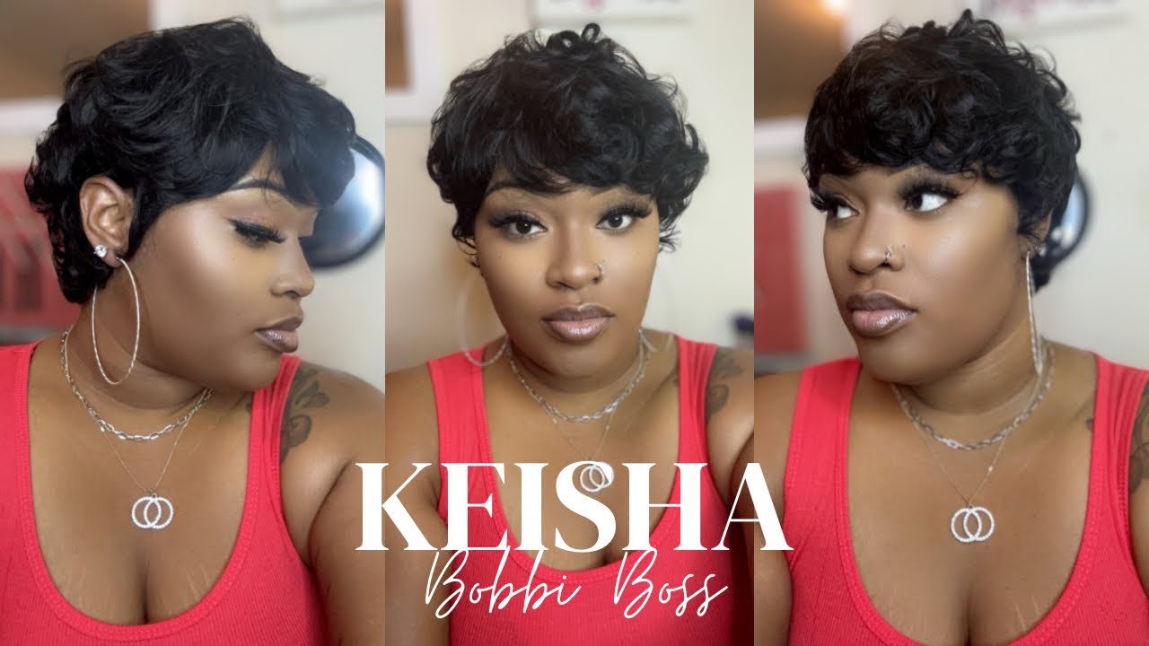PIXIE CUT IN 5 MINUTES | BOBBI BOSS | KEISHA