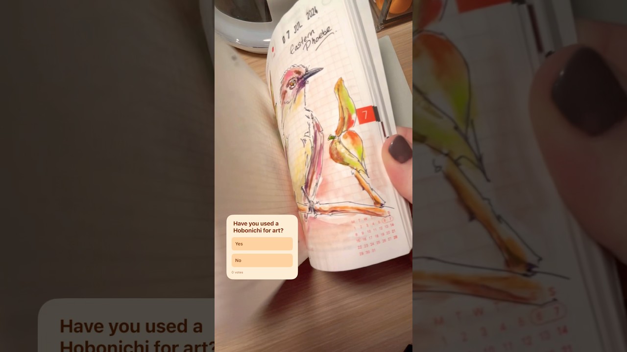 🎨 Я превратил свой ежедневник в ежедневный арт-журнал! #hobonichi #artjournal