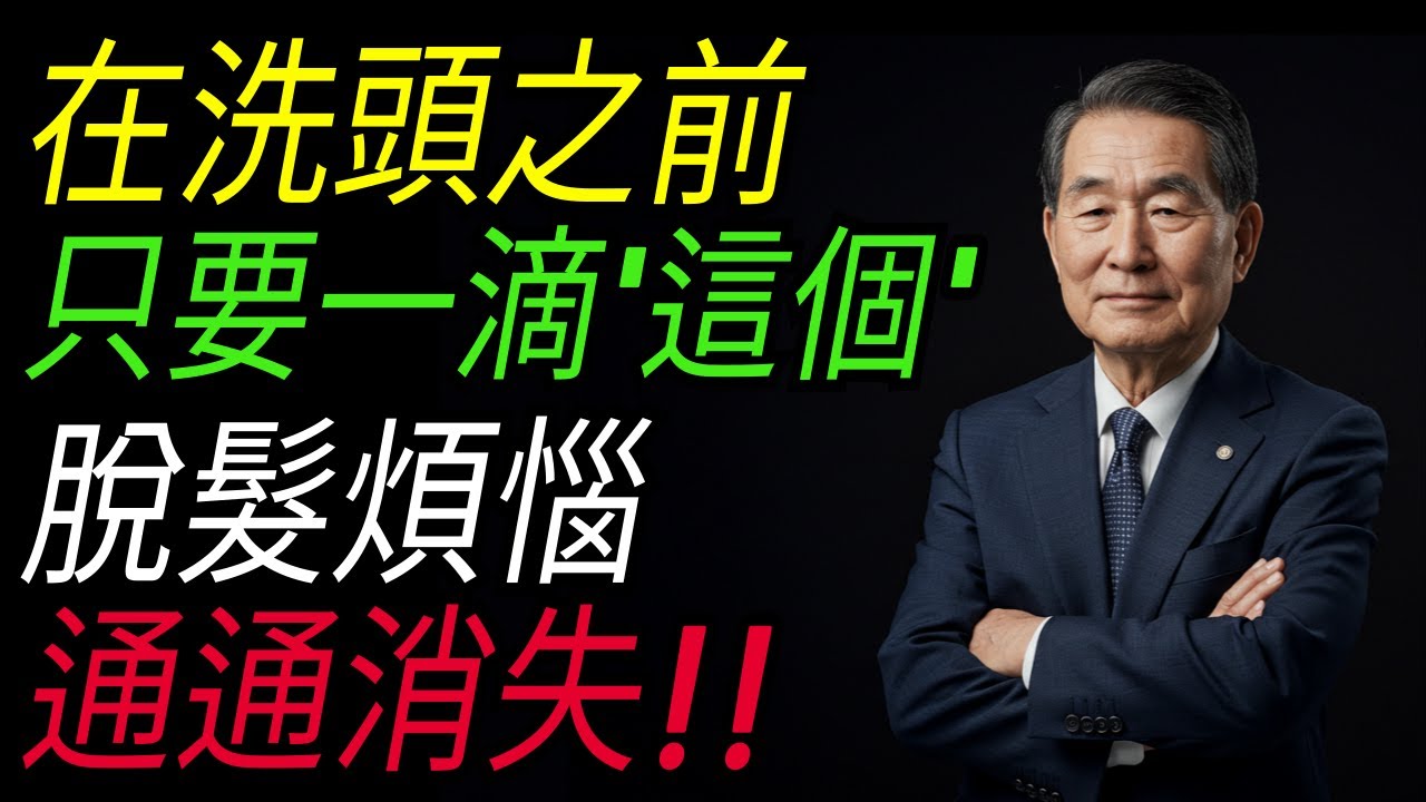 洗頭前，一滴「這個」解決脫髮！88歲脫髮專科醫師公開的秘密日常｜脫髮｜有聲書｜老年健康｜生活智慧
